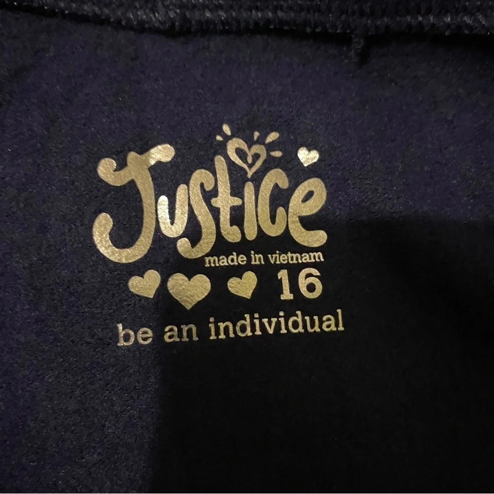 JUSTICE bling softball hoodie-size 16 like new